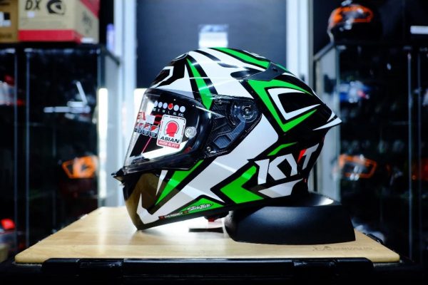 หมวกกันน็อค KYT รุ่น TT-Revo ALEX LOWER 2024 ชิลด์หน้าสีใส รูปทรงสปอร์ต แถมสปอยเลอร์ทุกใบ