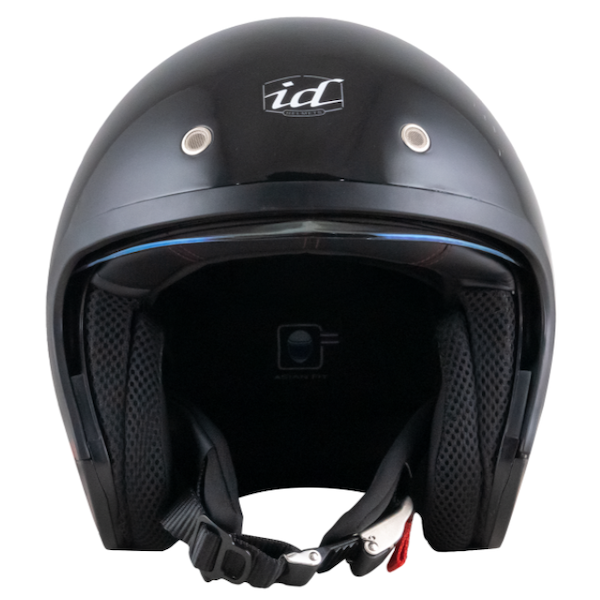 หมวกกันน็อค ID CR-1 Cafe Racer ดำเงา หมวกกันน็อควินเทจคลาสสิคครึ่งใบ มีแว่นด้านใน - Image 4