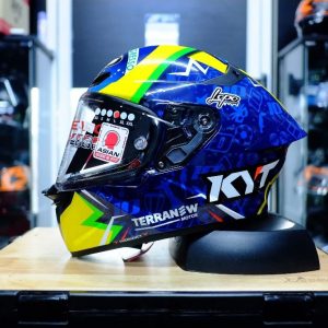 หมวกกันน็อค KYT รุ่น TT-Revo DIOGO MOREIRA 2024 ชิลด์หน้าสีใส รูปทรงสปอร์ต แถมสปอยเลอร์ทุกใบ