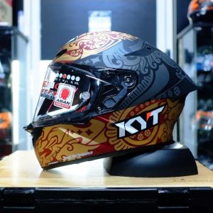 หมวกกันน็อค KYT รุ่น TT-Revo ENEA INDONESIA 2023 ชิลด์หน้าสีใส รูปทรงสปอร์ต แถมสปอยเลอร์ทุกใบ