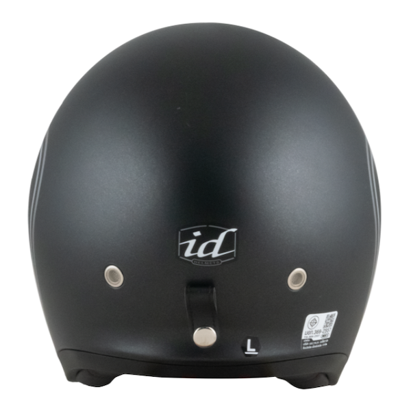 หมวกกันน็อค ID CR-1 Primo ดำกึ่งด้าน หมวกกันน็อควินเทจคลาสสิคครึ่งใบ มีแว่นด้านใน - Image 5