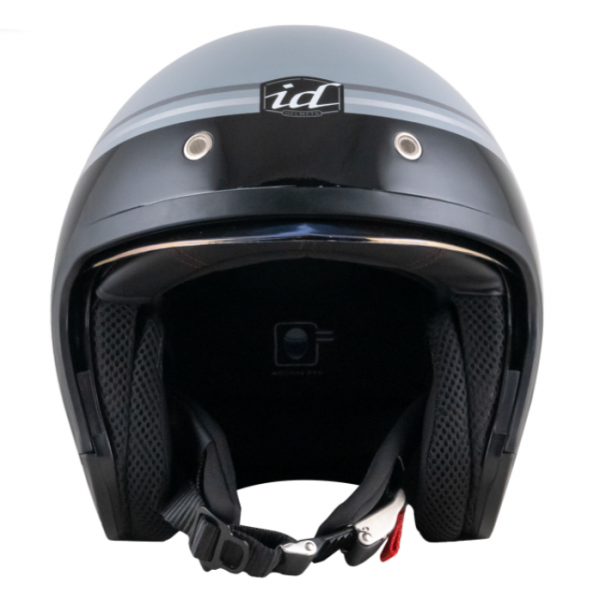 หมวกกันน็อค ID CR-1 Primo เทาแลมโบ หมวกกันน็อควินเทจคลาสสิคครึ่งใบ มีแว่นด้านใน - Image 4