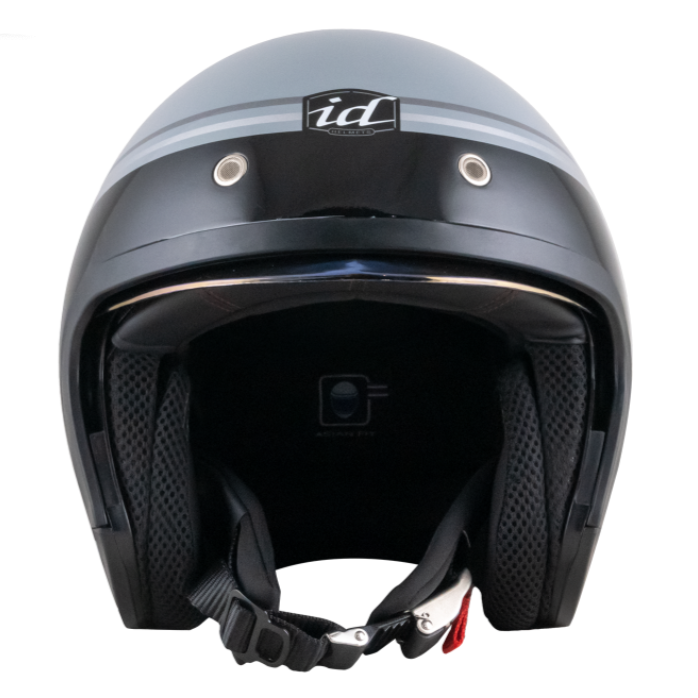 หมวกกันน็อค ID CR-1 Primo เทาแลมโบ หมวกกันน็อควินเทจคลาสสิคครึ่งใบ มีแว่นด้านใน - Image 4