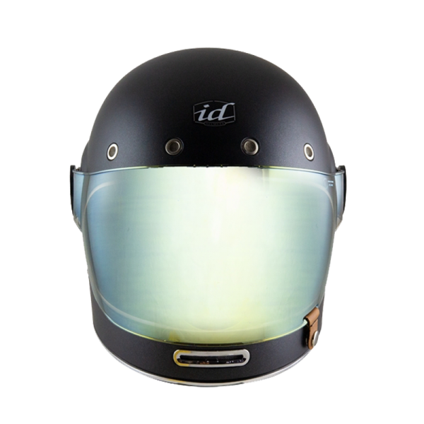 หมวกกันน็อค ID Rocket ดำด้าน หมวกกันน็อควินเทจ แถมชิลด์ดำ - Image 3