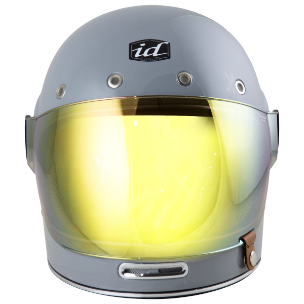 หมวกกันน็อค ID Rocket เทาแลมโบ หมวกกันน็อควินเทจ แถมชิลด์ดำ - Image 3