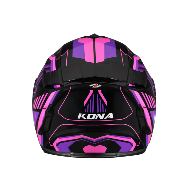 หมวกกันน็อค Real รุ่น Hurricane Kona ดำ-ชมพู แบบสปอร์ตทัวริ่ง ชิลด์หน้าสีใส มีแว่นกันแดดด้านใน - Image 7
