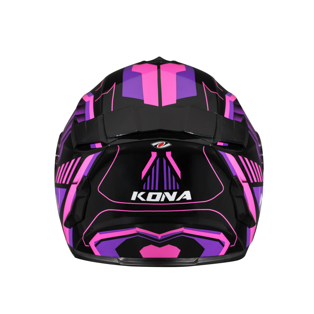 หมวกกันน็อค Real รุ่น Hurricane Kona ดำ-ชมพู แบบสปอร์ตทัวริ่ง ชิลด์หน้าสีใส มีแว่นกันแดดด้านใน - Image 7