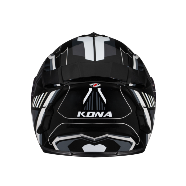 หมวกกันน็อค Real รุ่น Hurricane Kona ดำ-เทา แบบสปอร์ตทัวริ่ง ชิลด์หน้าสีใส มีแว่นกันแดดด้านใน - Image 7