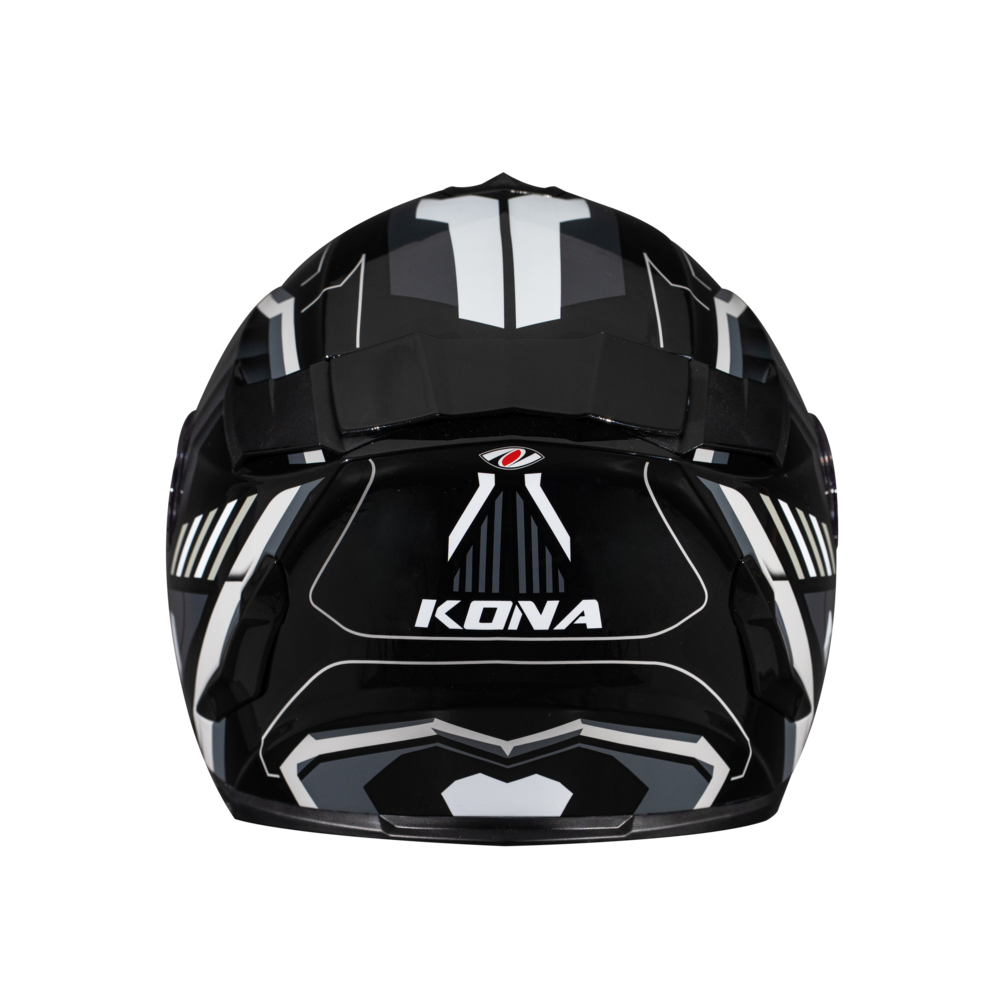 หมวกกันน็อค Real รุ่น Hurricane Kona ดำ-เทา แบบสปอร์ตทัวริ่ง ชิลด์หน้าสีใส มีแว่นกันแดดด้านใน - Image 7