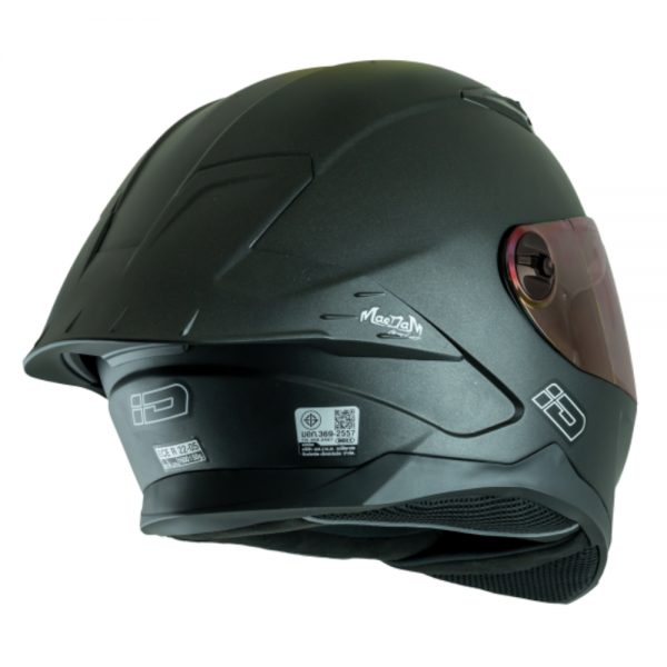 หมวกกันน็อค ID FRT Pro 2025 สีดำด้าน รุ่นใหม่ล่าสุด แถมฟรีชิลด์ดำ 1 ชิ้น - Image 4