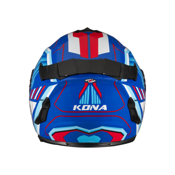 หมวกกันน็อค Real รุ่น Hurricane Kona น้ำเงิน-ขาว แบบสปอร์ตทัวริ่ง ชิลด์หน้าสีใส มีแว่นกันแดดด้านใน - Image 7